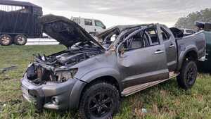 Pista mojada causó vuelco que dejó un fallecido y varios heridos