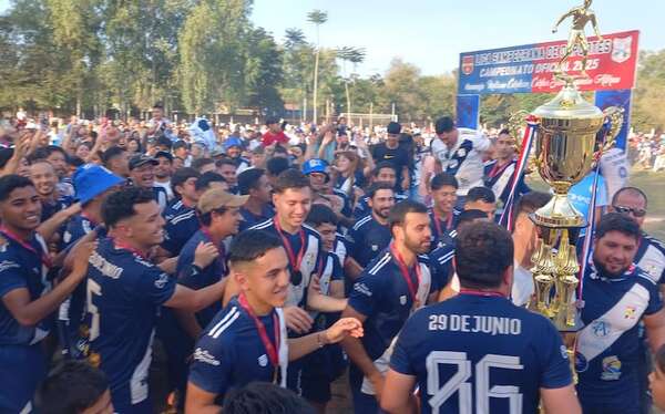 El 29 de Junio grita campeón en San Pedro de Ycuamandyyú - Nacionales - ABC Color
