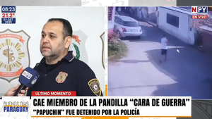 Capturan a joven pero peligroso miembro de la pandilla "Cara de Guerra" de la Chacarita