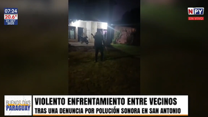 Violento enfrentamiento entre vecinos por polución sonora culminó en amenaza con machete