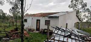 Temporal causó destrozos en la compañía Campo Florido de José Leandro Oviedo
