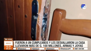 Fueron a un cumpleaños y les desvalijaron la casa