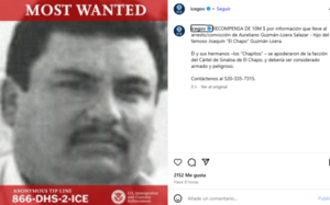 EEUU ofrece recompensa de 10 millones de dólares por captura de "El Guano", hermano del Chapo Guzmán