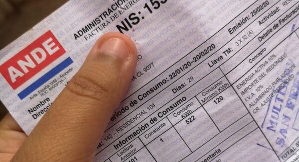 Desde setiembre, los reclamos a la Ande deben realizarse con número de NIS