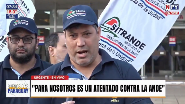 Sindicalistas de ANDE se movilizan contra proyecto de “Superministerio”
