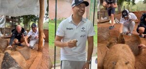¡Kajto conoció a los carpinchos y se enamoró más aún de Itapúa! - trece