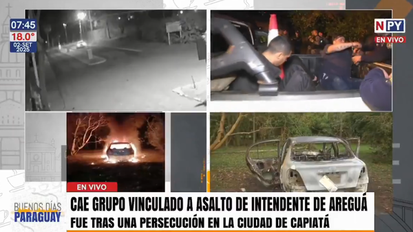 Caen supuestos integrantes de la banda que asaltó a intendente de Areguá