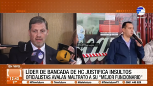 Líder de bancada de HC justifica insultos de Alfonso Noria al director de la DNIT Óscar Orué