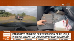 Paraguayo detenido con una tonelada de droga tras persecución en Brasil