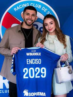 Leé el conmovedor mensaje de Melissa Cardona a Julio Enciso tras su incorporación al Racing de Estrasburgo - Gente - ABC Color