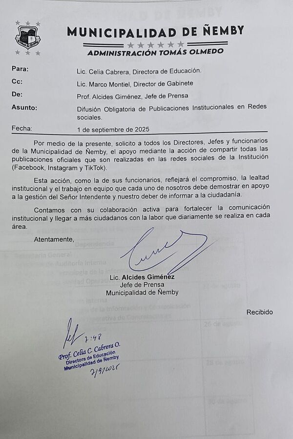 Ñemby: Pretenden vulnerar derechos laborales y de libertad de opinión » San Lorenzo PY