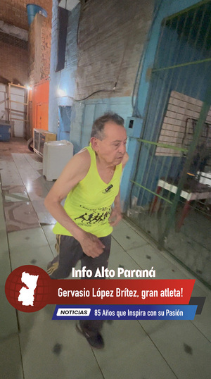 Gervasio López Brítez: El Corredor de 85 Años que Inspira con su Pasión por el Deporte - Info Alto Parana