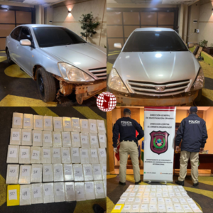 Incautan más de 50 kilos de cocaína tras persecución policial en Minga Guazú - Info Alto Parana