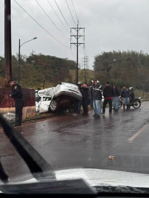 Funcionario de Itaipu fallece en accidente sobre la ruta PY07 en Hernandarias - Info Alto Parana