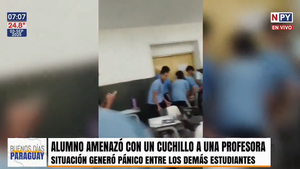 ¡Alarmante! Alumno que amenazó a su profesora tenía 3 cuchillos en su mochila