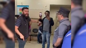 Amenazó a un guardia y generó indignación
