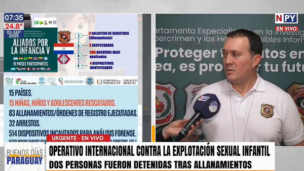 Dos detenidos tras operativo internacional contra la explotación sexual infantil