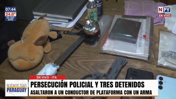 Tres delincuentes detenidos tras persecución por doble asalto