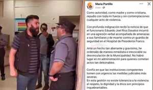 Intendenta interina ordena desvinculación de "Dudu" Dávalos tras amenazas en hospital