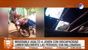 Un miserable asalto a joven con discapacidad dejó perdidas millonarias