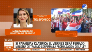 Si Paraguay clasifica al mundial, el viernes 5 de septiembre será feriado