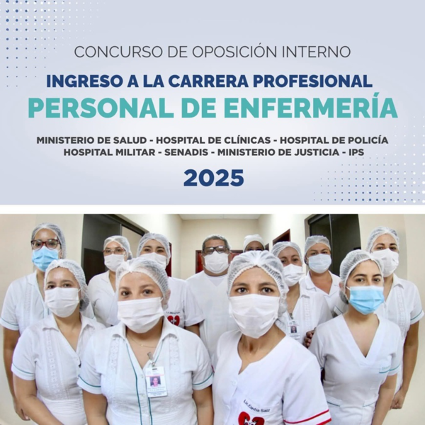 Concurso de Enfermería: publican lista de puntajes