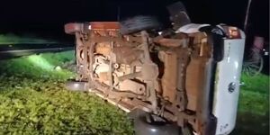 VUELCO DEJA UN HERIDO EN GENERAL ARTIGAS 