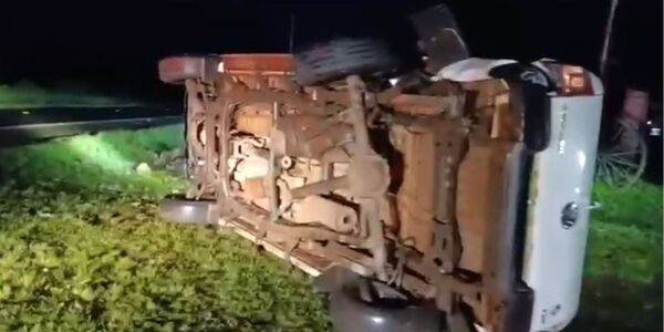 VUELCO DEJA UN HERIDO EN GENERAL ARTIGAS