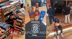  ROBÓ UN “BLUE LABEL” DEL “BIGGIE”, NO LO PUDO TOMAR Y TERMINÓ TRAS LAS REJAS