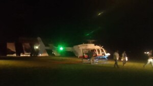 El hijo de Alliana fue llevado en helicóptero al hospital tras accidente en moto