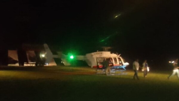El hijo de Alliana fue llevado en helicóptero al hospital tras accidente en moto