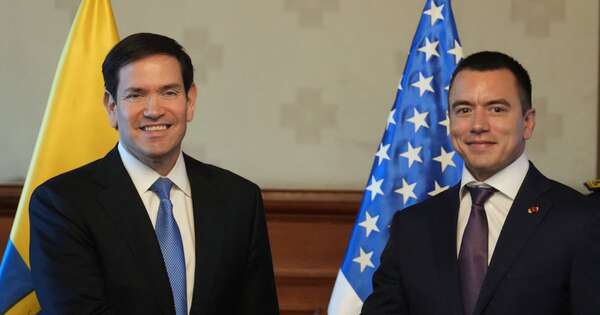 La Nación / Rubio se reúne con presidente de Ecuador para reforzar cooperación en seguridad