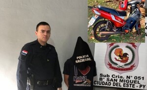 Detienen a hombre por hurto de motocicleta  