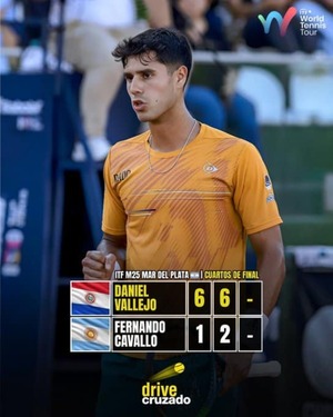 Nuevo contundente éxito lleva a Dani Vallejo a semifinal en Mar del Plata - La Tribuna