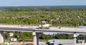 La Nación / Primer cruce vehicular del acceso a puente Bioceánica