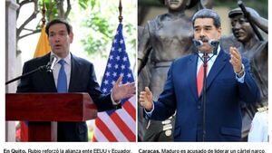 “Maduro es fugitivo de la Justicia de EEUU”, denuncia Rubio en Ecuador