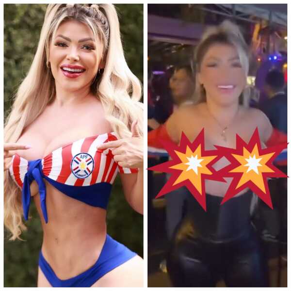 Popular / (VIDEO)¡Yenys Olmedo alegó a hinchas albirrojos que festejaban con un completo topless!