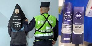 HURTÓ CREMAS DE AFEITAR DE UNA FARMACIA Y TERMINÓ PRESO 