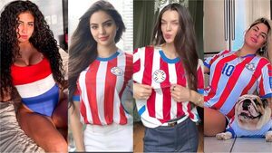 Popular / (GALERÍA) Cueronas calentaron la previa al partido de la Albirroja, ¡y una se fue todito!