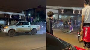 Mientras festejaba la clasificación, cayó de una camioneta y quedó inconsciente