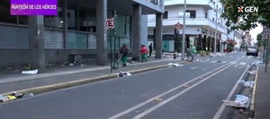 Más de 80 funcionarios trabajaron para dejar limpia Palma tras los festejos albirrojos - ADN Digital