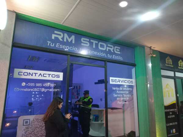 Hurtan celulares de una tienda de electrónica en Encarnación