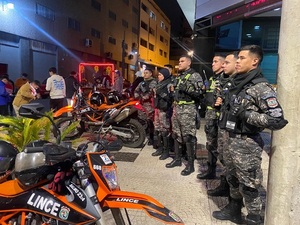 Operativo policial en Asunción duró hasta el amanecer