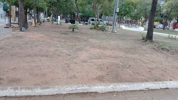Plazas del Panteón de los Héroes quedaron dañadas tras festejos albirrojos - Nacionales - ABC Color