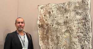 La Nación / Marcos Benítez, en la Feria Arteba de Buenos Aires