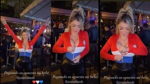 Yenys peló pechonalidad en el festejo de la Albirró y la acusan de “exhibicionista”