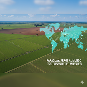 Paraguay expande la superficie de arroz en un 75% y consolida su presencia en más de 30 mercados internacionales - Amigo Camionero