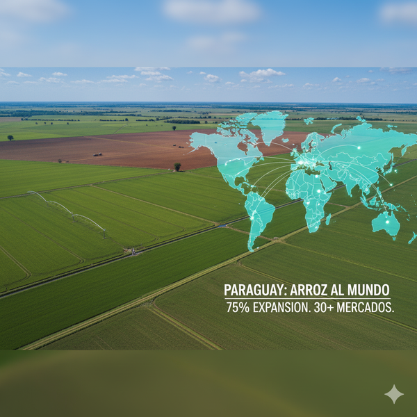 Paraguay expande la superficie de arroz en un 75% y consolida su presencia en más de 30 mercados internacionales - Amigo Camionero