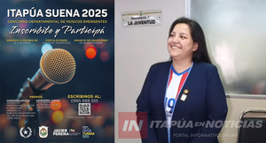 EL CONCURSO “ITAPÚA SUENA 2025” AMPLÍA SU CONVOCATORIA