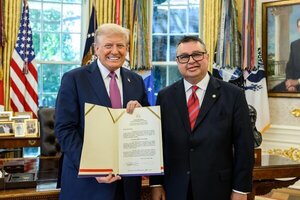 Leite presentó credenciales ante Trump y resaltó la voluntad de ambos gobiernos de reforzar la cooperación